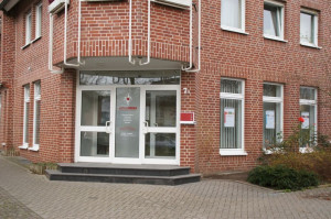Die Praxis von außen in der Geiststraße in Ennigerloh
